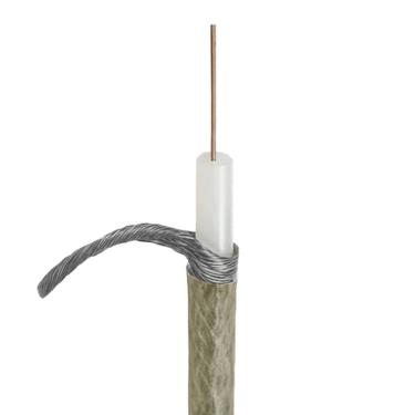 Imagem de Fio Coaxial Rf24 24awg Capa Cristal Dupla Blindagem
