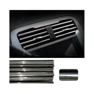 Imagem de Tiras Decorativas Cromadas Coloridas Para Grelha De Ventilação Automot