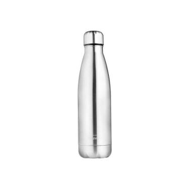 Imagem de Garrafa Térmica De Inox Parede Dupla 520ml Cinza - PLASVALE