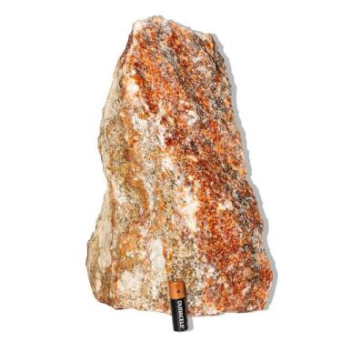 Imagem de 01 Calcita Laranja Pé Serrado 28 a 32cm 8 a 9kg Tipo B - Cristaisdecur