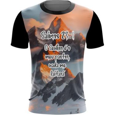 Imagem de Camiseta Dryfit Salmos 23 Deus Jesus Bíblia Gospel 1 - Kasubeck Store®