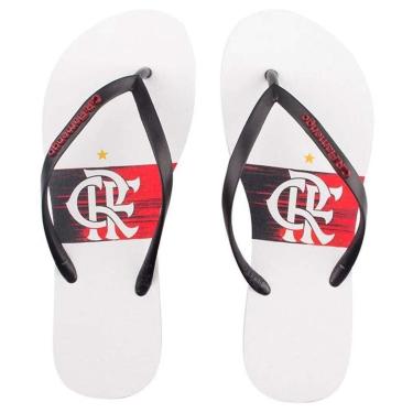 Imagem de Chinelo Flamengo Slim Manto 2 2020 Branco/Preto 33/34-Feminino