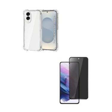 Imagem de Capa Anti Impactos + Película Fosca Privacidade Para Samsung Galaxy S2