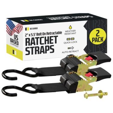 Imagem de Ratchet Straps DC Cargo Bolt-on, retrátil automático, pacote com 2 - D