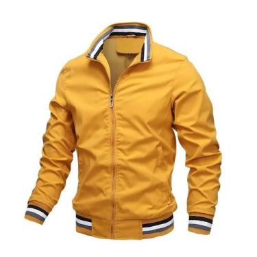 Imagem de Jaqueta Masculina Impermeável para Outono/Inverno - Com Zíper e Gola -