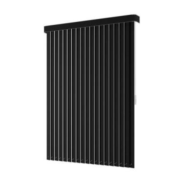 Imagem de Persiana Vertical Pvc Bando Larg 1,90X1,30 Alt Preto - Crisdan Persian