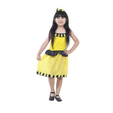 Imagem de Fantasia Infantil Abelha Vestido e Tiara - Sulamericana, Unica, G