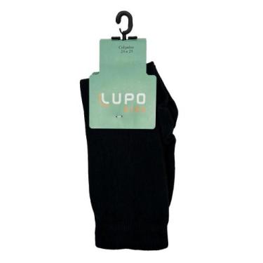Imagem de Meia lupo 3/4 cano longo ref:2670 menino, Preto, 30/6