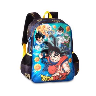 Imagem de Mochila de Costas Escolar Infantil Dragon Ball Z Preto Clio