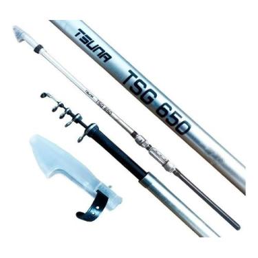 Imagem de Vara de pesca ultra light telescopica saint plus c/ passador tsuna tsg