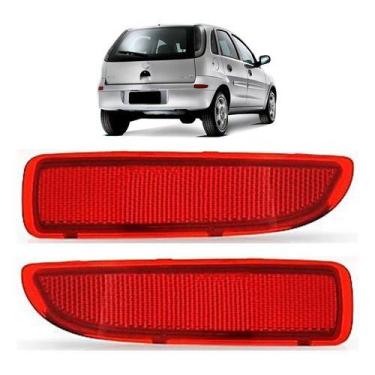 Imagem de Par refletor parachoque traseiro corsa hatch 2003 2004 2005 2006 2007 