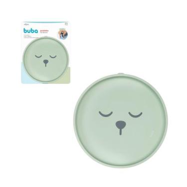 Imagem de Pratinho Infantil Silicone Buba Gumy Verde com Ventosas