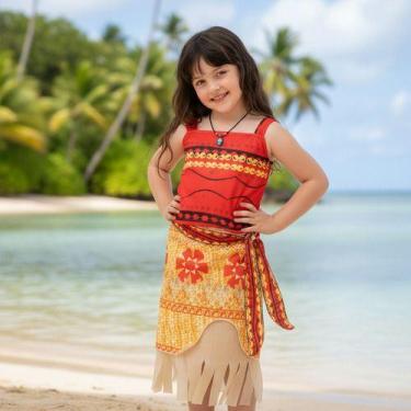 Imagem de Fantasia Infantil Moana Com Acessórios Festa Aniversário - Pequenos En