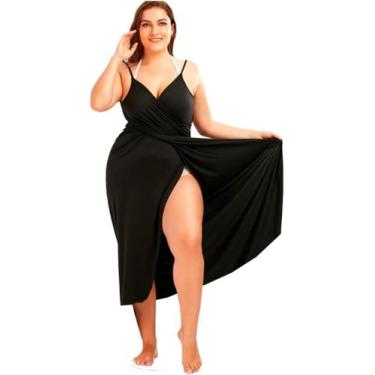 Imagem de Saída de Praia Vira Vestido Canga Plus Size e Slim - Hype, G