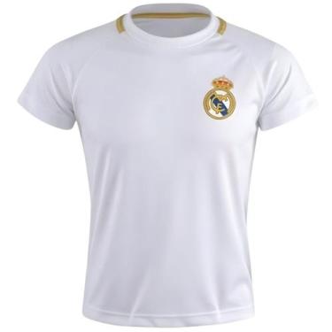 Imagem de Camisa Braziline Real Madrid Merengue Infantil, Branco, 8