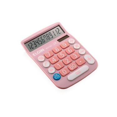 Imagem de Calculadora De Mesa 12 Digitos Cor Rosa Mv-4130 Elgin