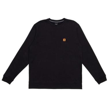 Imagem de Moletom Hurley Careca Mini Icon II WT25 Masculino Preto, GG, Preto