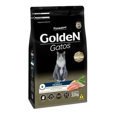Imagem de Ração Premier Golden Gatos Castrados Sênior Frango 3 Kg