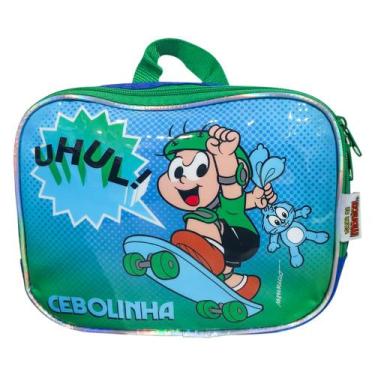 Imagem de Lancheira Térmica Escolar Infantil Turma da Mônica Cebolinha, Verde