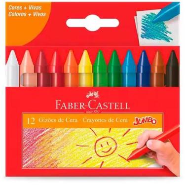 Imagem de Giz de Cera Pequeno 12 Cores - Faber-Castell