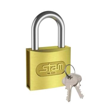Imagem de Cadeado Stam 20 a 50mm Proteção e Confiabilidade Superior Com 2 Chaves