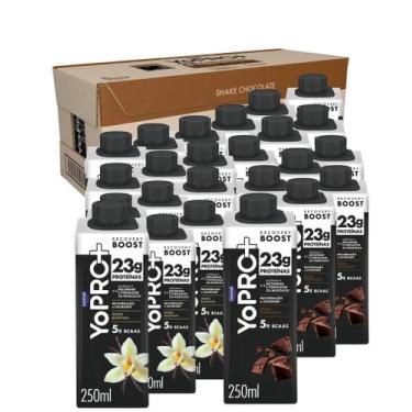 Imagem de Yopro Bebida Láctea Uht 23g Proteínas Danone Caixa 24x250ml, Misto