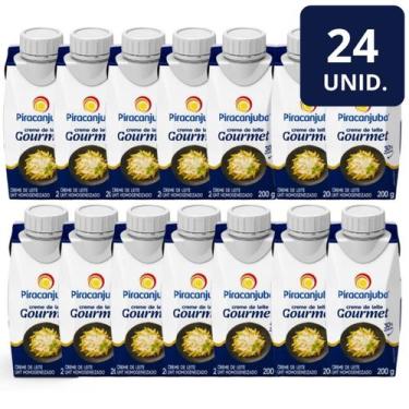 Imagem de Kit 24 Creme de Leite Gourmet Piracanjuba 200g