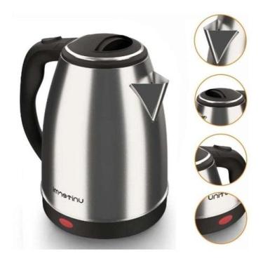 Imagem de Chaleira Elétrica Portátil Inox Jarra Bule Elétrico 1,8 Litros 127v - 