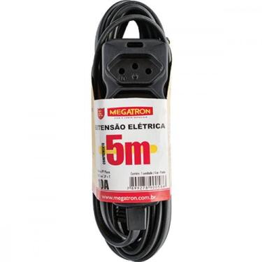 Imagem de Extensao Megatron Pp 0,75 05Mt 2P+T10A Preto