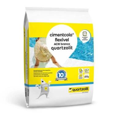Imagem de Argamassa AC3 Quartzolit Branco 20kg para Assentamento