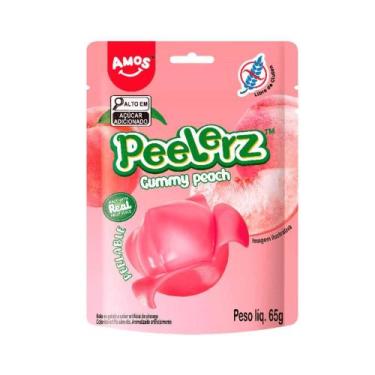 Imagem de Bala Peelerz Gummy de Pêssego Amos - 65g
