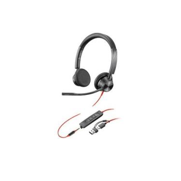 Imagem de Headset HP POLY Preto 3325 Stereo USB-C/A 8X221AA - HP INC