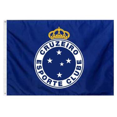 Imagem de Bandeira Oficial do Cruzeiro 195 x 135 cm - 3 Panos-Unissex