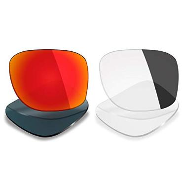 Imagem de 2 pares de lentes polarizadas de substituição da Mryok para óculos de sol Oakley Big Taco – Opções