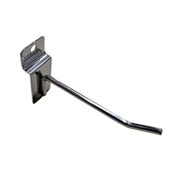 Imagem de Gancho P/ Painel Canaletado 4,76mm 10cm C/ 50 Un. Cromado