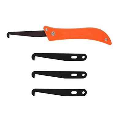 Imagem de LOVIVER Faca de gancho profissional para reparo de lacuna de azulejo com 3 unidades de lâmina de piso de parede de cerâmica argamassa de argamassa para