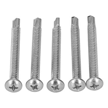 Imagem de Parafuso Phillips Parafuso autoperfurante prata para escritório em casa Cabeça redonda