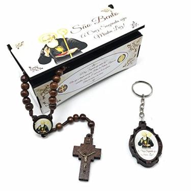 Imagem de Terço E Chaveiro São Bento Com Caixinha Personalizada