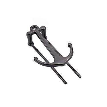 Imagem de Suporte de página de marcador de livro de âncora criativa Booluee para livros com ponteiros de leitura livres, 1 pacote, Preto