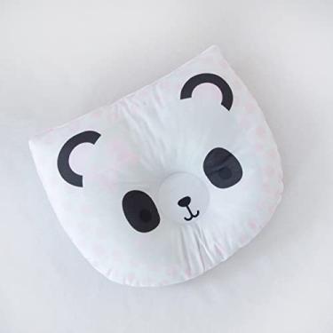 Imagem de Travesseiro Almofada Anatômico (modelador) de Bichinhos para Bebê Apoio de Cabeça que previne cabeça chata Lindas Estampas Menino e Menina (Panda Rosa)