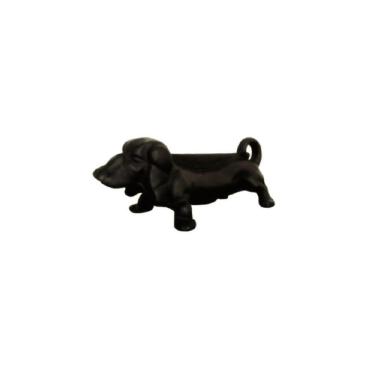 Imagem de Capacho Formato Cachorro Ferro Fundido Cor Preto 38x14cm