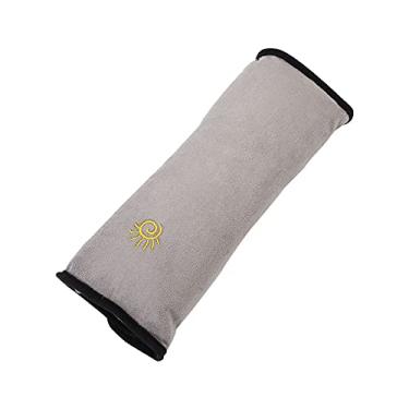 Imagem de AIZHIYI Capa de cinto de segurança de carro de pelúcia respirável almofada de ombro de cinto de segurança infantil (cinza)