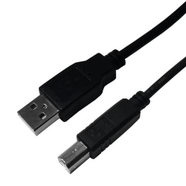 Imagem de Cabo Usb A Macho x B Macho v. 2.0 de 5 Metros c/Filtro ponta niquelada