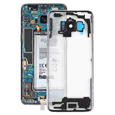 Imagem de For Samsung Galaxy S8 / G950 G950F G950FD G950U G950A G950P G950T G950V G950R4 G950W G9500 Transparent Battery Back Cover with Camera Lens Cover (Transparent)