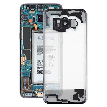 Imagem de For Samsung Galaxy S8 + / G955 G955F G955FD G955U G955A G955P G955T G955V G955R4 G955W G9550 Transparent Battery Back Cover with Camera Lens Cover (Transparent)