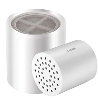 Imagem de GOGOUP Cartucho de substituição de filtro de chuveiro para água dura de 15 estágios - Reduz produtos químicos de cloro, transformando eczema e acne em unhas brilhantes e peles, pacote com 2