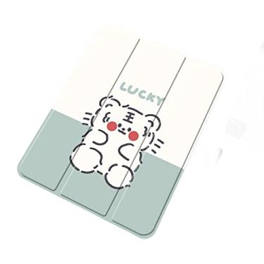 Imagem de CUTTIZ Capa de couro resistente a quedas e arranhões com textura de seda compatível com iPad Pro 12,9 polegadas 11 polegadas 9,7 polegadas iPad Air 5/4/3/2/1 iPad Mini 4/5/6 iPad 10,2 polegadas (P-03, iPad Air/Air2)