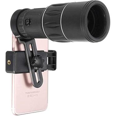 Imagem de Telescópio Binóculos Telescópio Monocular 16x52 HD Universal Hiking Concert Optics Telescope Zoom Lente Ótica Armoring Monocular Phone Photo Lens Holder para Camping for Bird Watching Campin