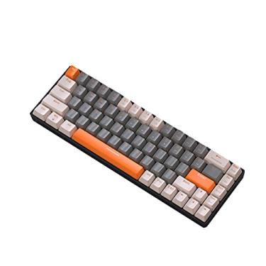 Imagem de Mini teclado mecânico de jogos sem Numpad, Bluetooth 2.4g Teclado ergonômico de troca quente sem fio para o Gamer Geek B/blue switch