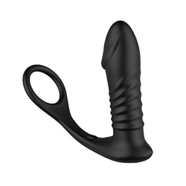 Imagem de Vibrador Silicone Plugue Anal Unissex de pressão Atraso Ejaculação Erótico Zatla